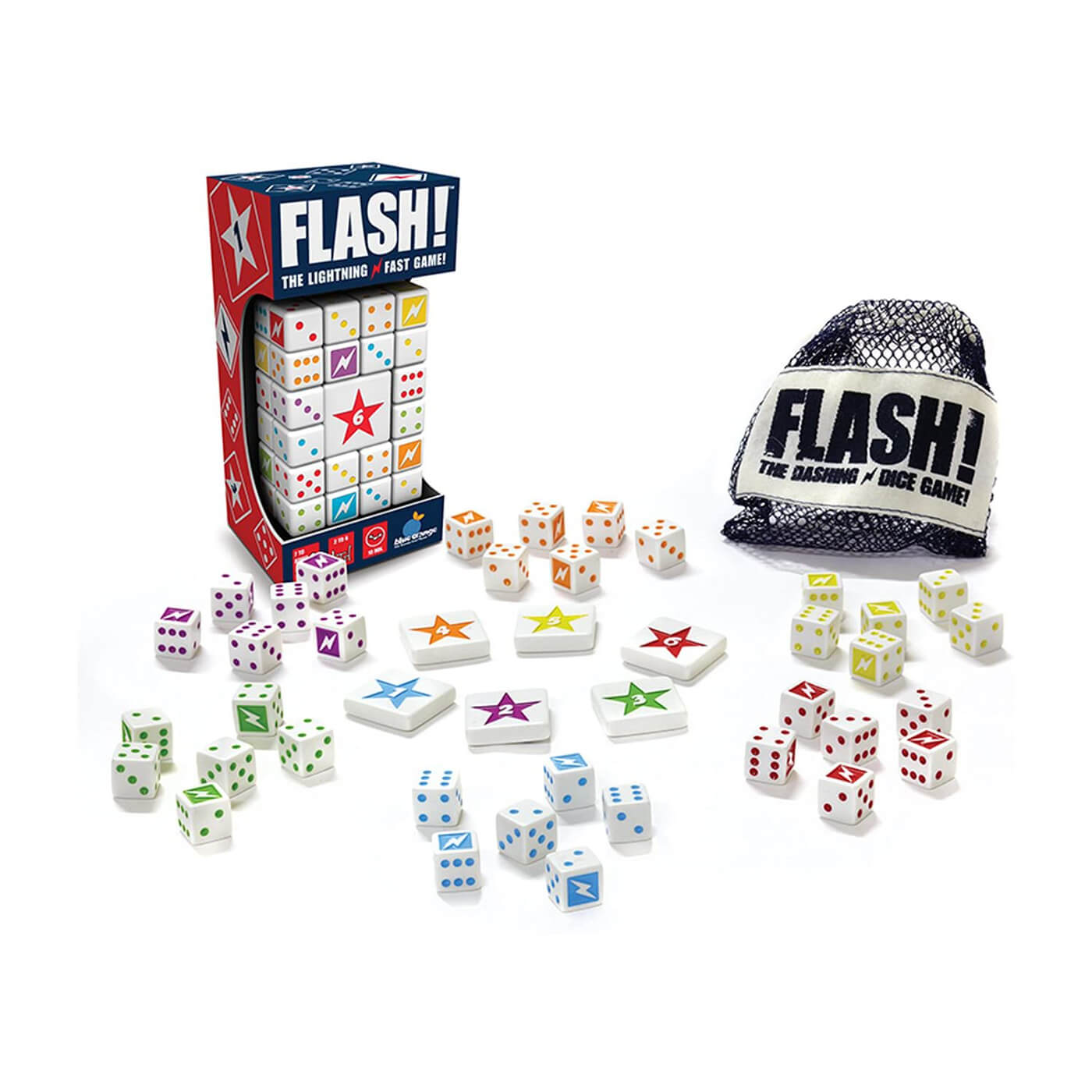 Blue Orange Flash! Dice Game