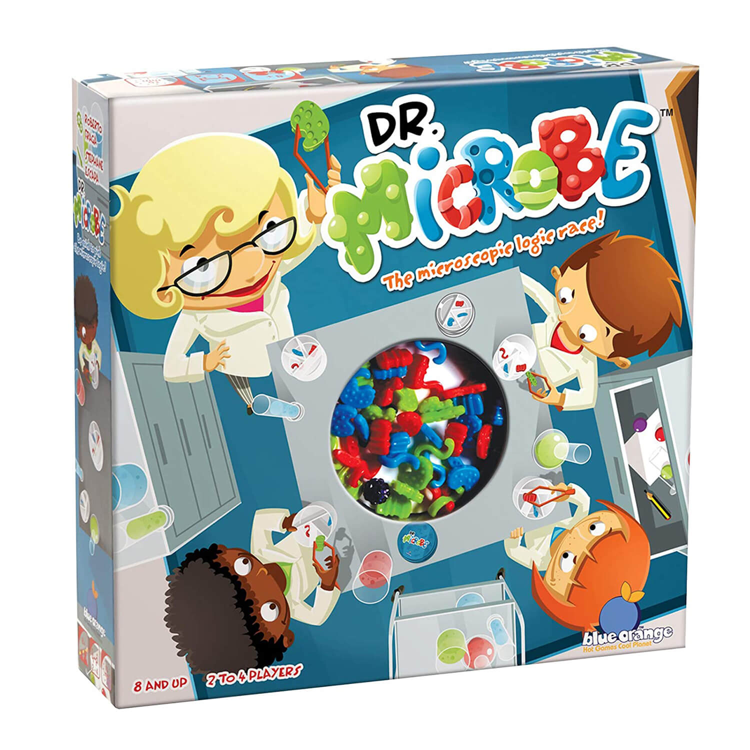 Blue Orange Dr. Microbe Game