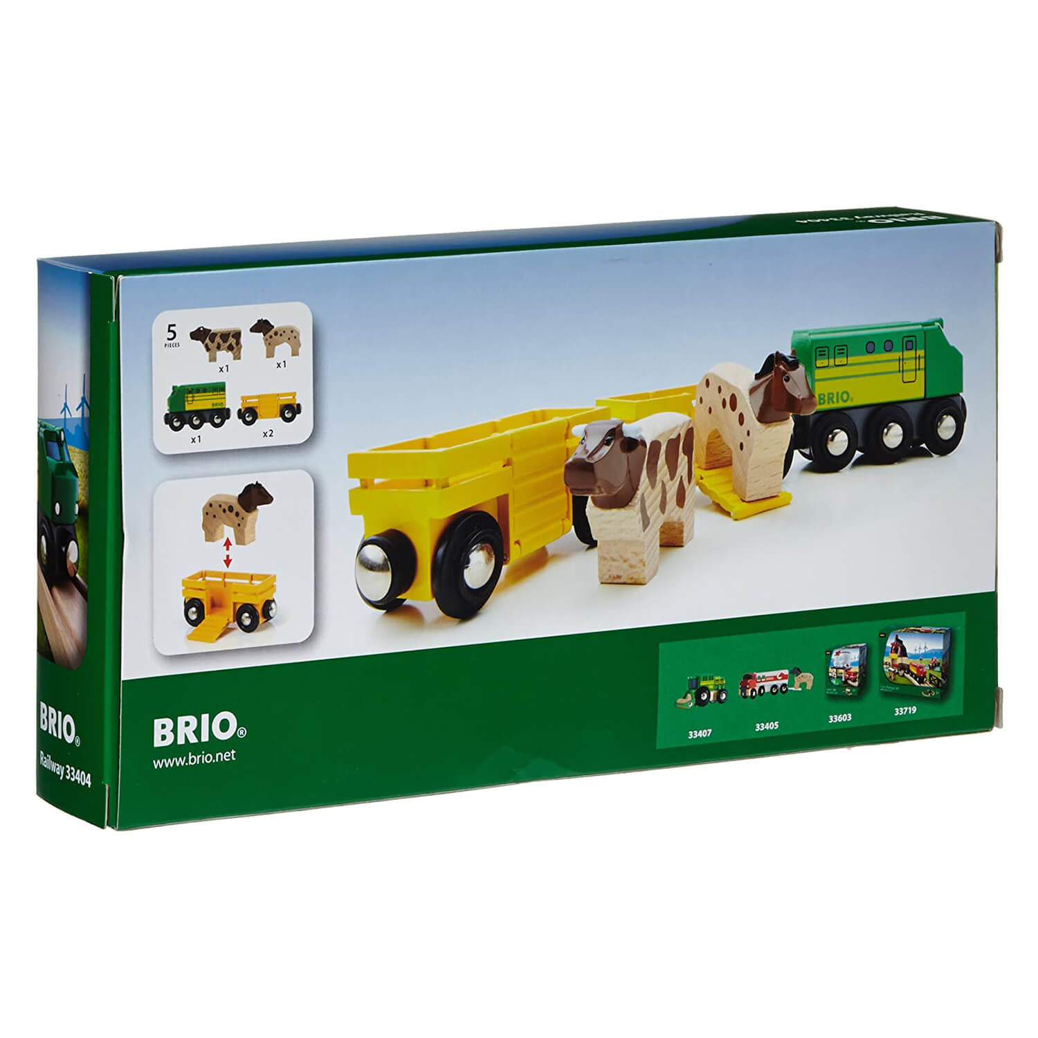 Back view of Brio Classic Figure 8 Train Set package.