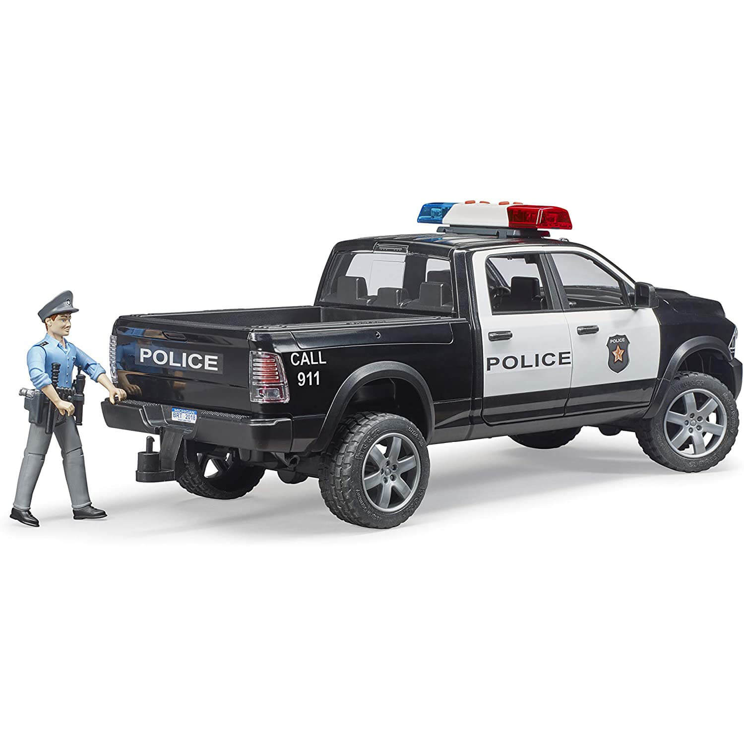 Bruder Pro Series Dodge RAM Police Vegucke with Policeman