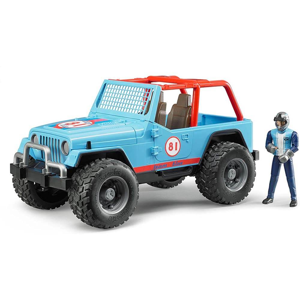 Bruder Pro Series Jeep Blue Cross Country Racer 1:16 Scale Vehicle with Driver