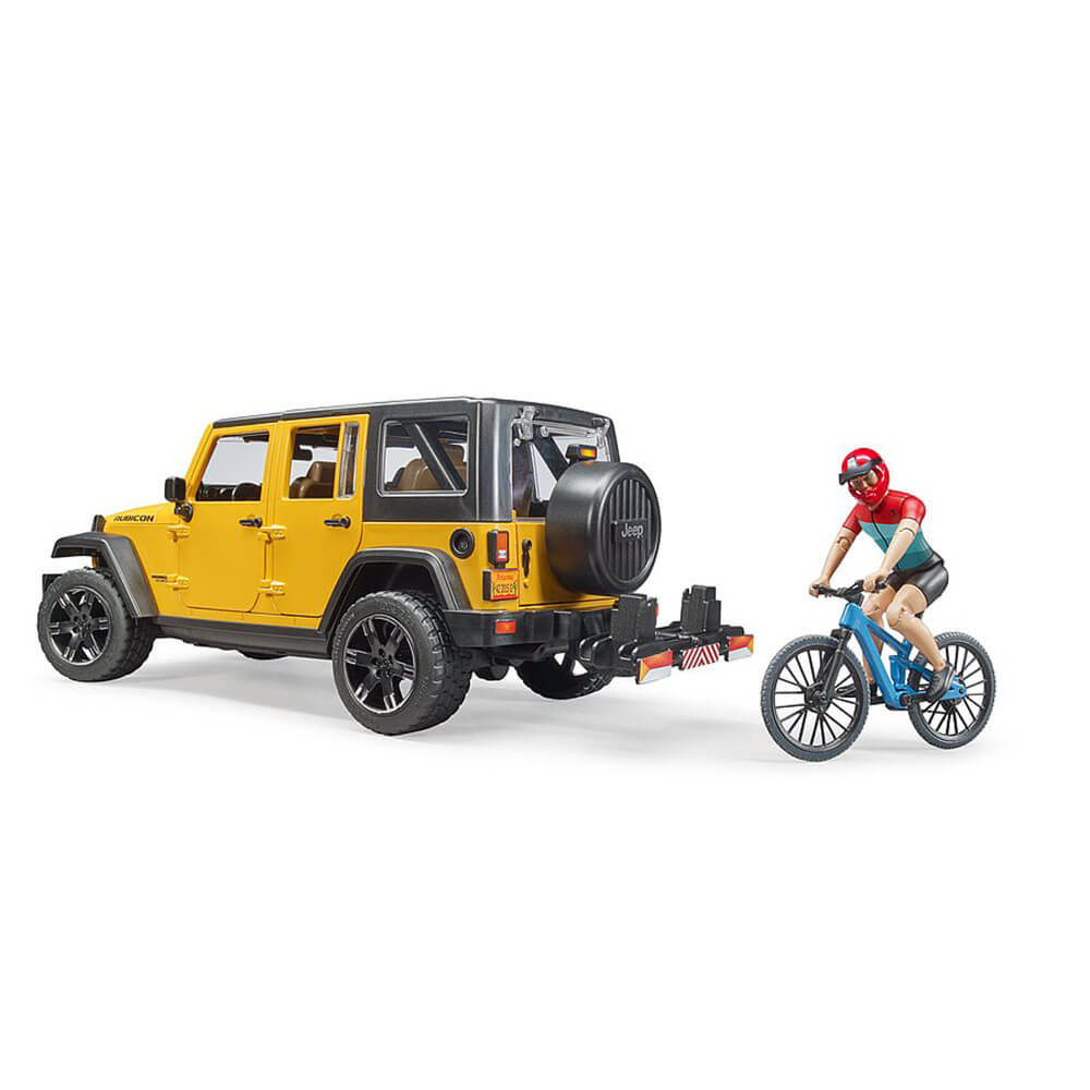 Bruder Pro Series Jeep Wrangler Rubicon w Mountain Bike and Figure