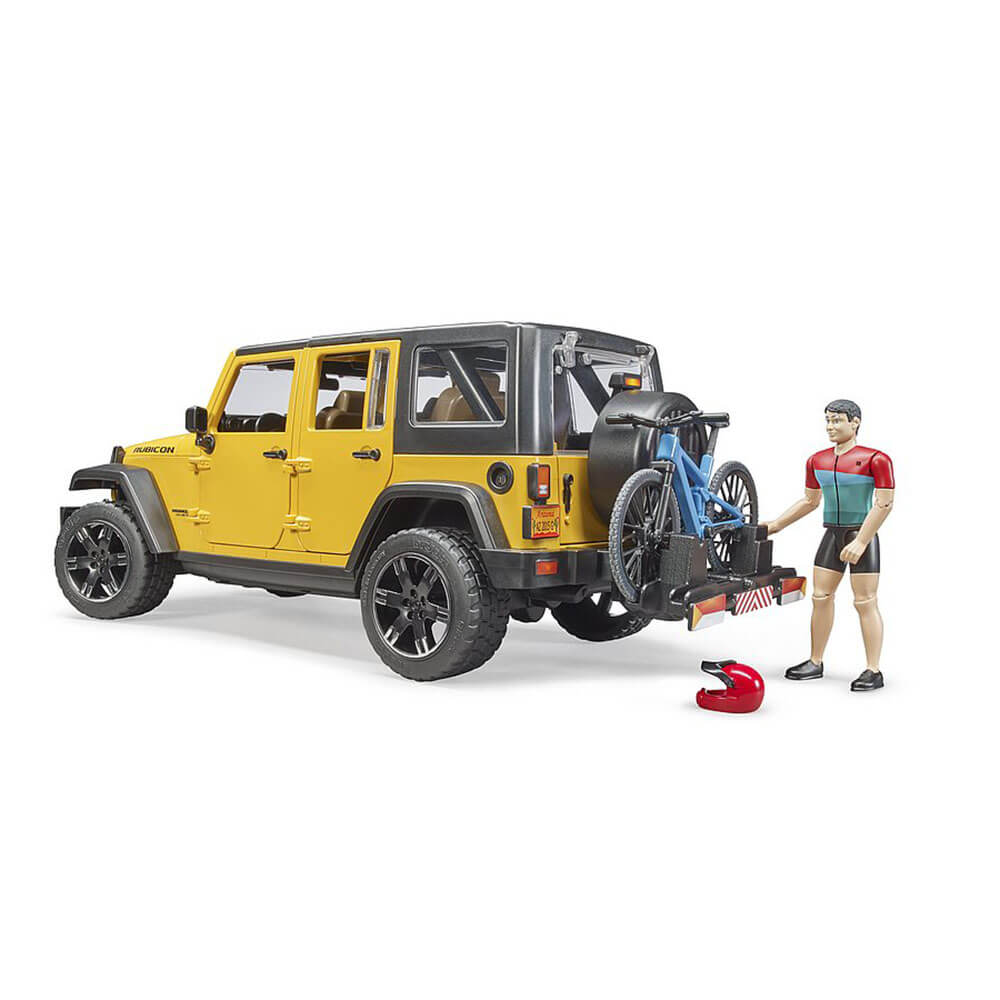 Bruder Pro Series Jeep Wrangler Rubicon w Mountain Bike & Figure