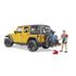 Bruder Pro Series Jeep Wrangler Rubicon w Mountain Bike & Figure