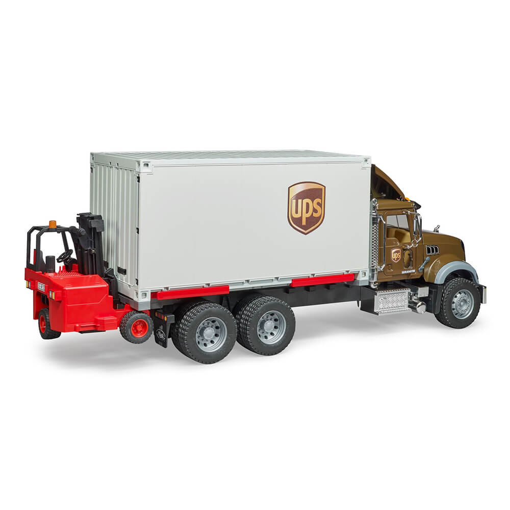 Bruder Pro Series MACK Granite UPS Logistics Truck with Forklift
