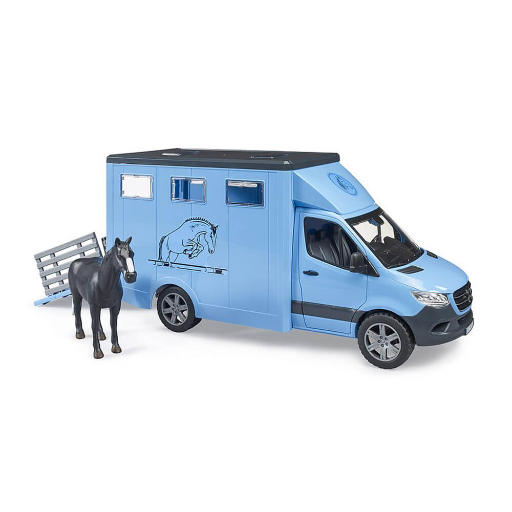 Bruder Pro Series MB Sprinter Animal Transporter 1:16 w Horse