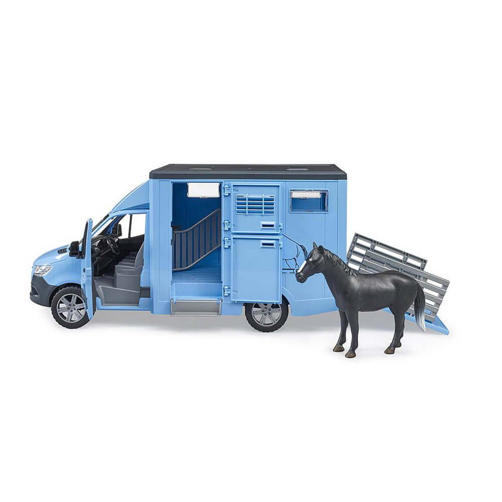 Bruder Pro Series MB Sprinter Animal Transporter 1:16 w Horse