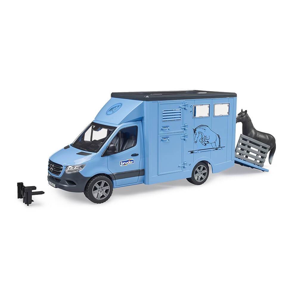 Bruder Pro Series MB Sprinter Animal Transporter 1:16 w Horse