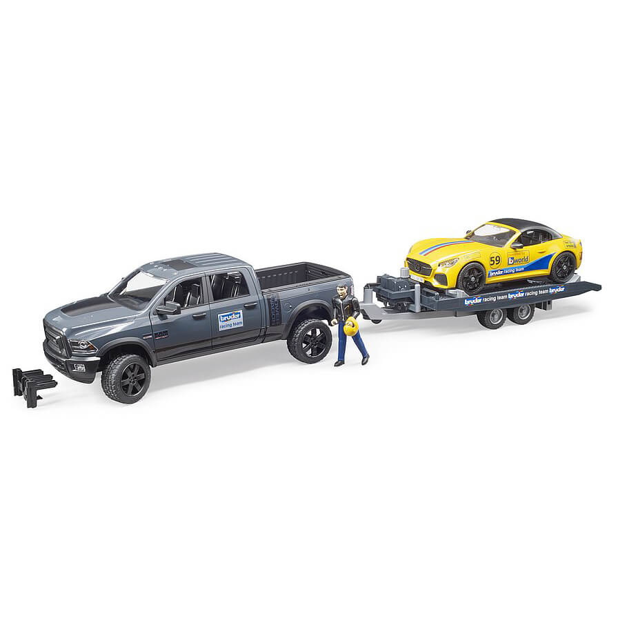 Bruder Pro Series RAM 2500 Power Wagon with Roadster Racing Team 1:16 Scale Set