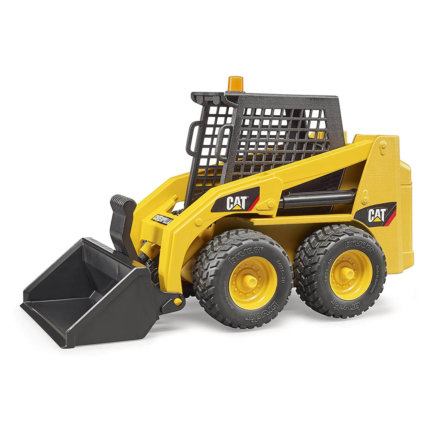 Bruder Pro Series Caterpillar Skid Steer Loader 1:16 Scale Vehicle from the side.