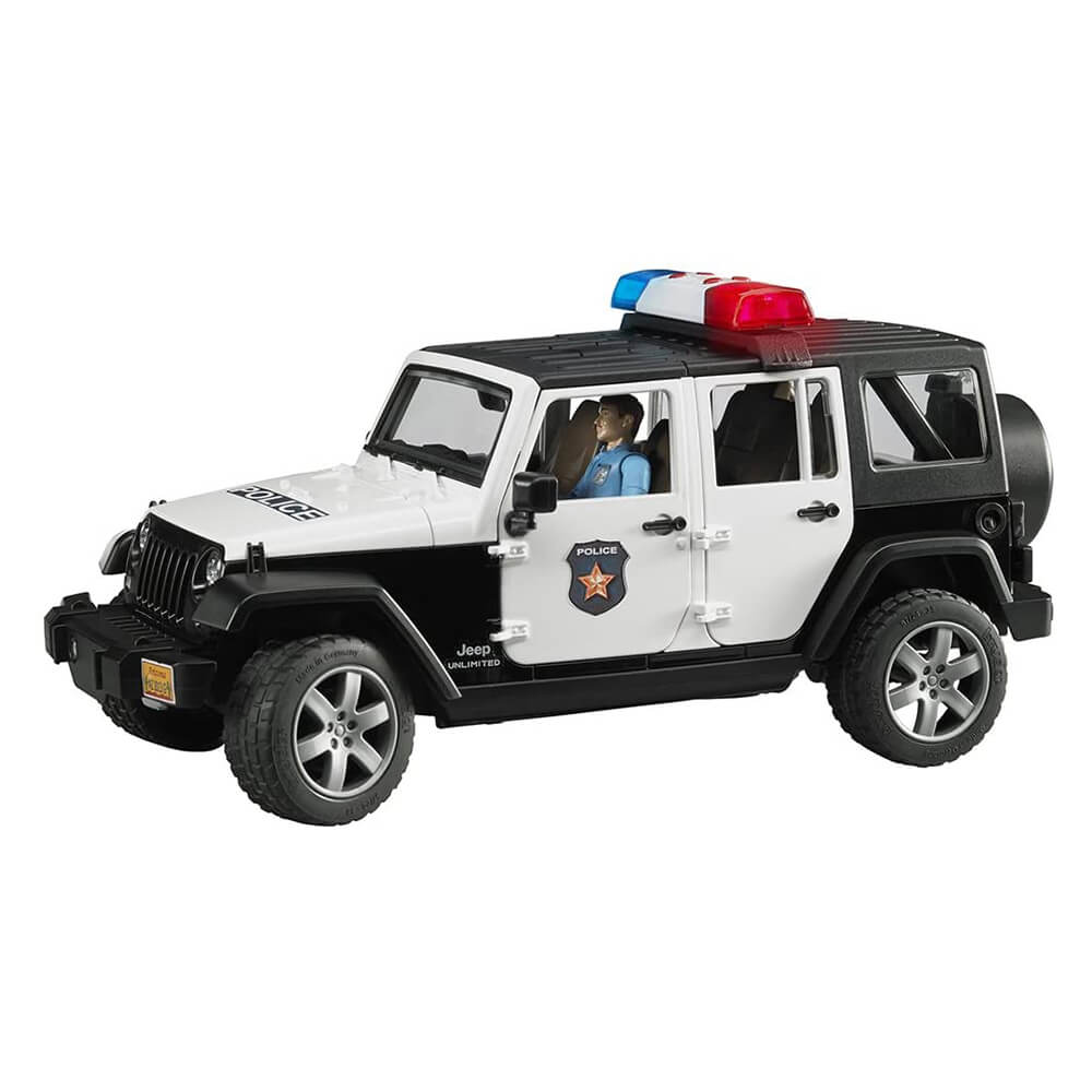 Bruder Pro Series Jeep Rubicon Police 1:16 Scale Vehicle w Policeman