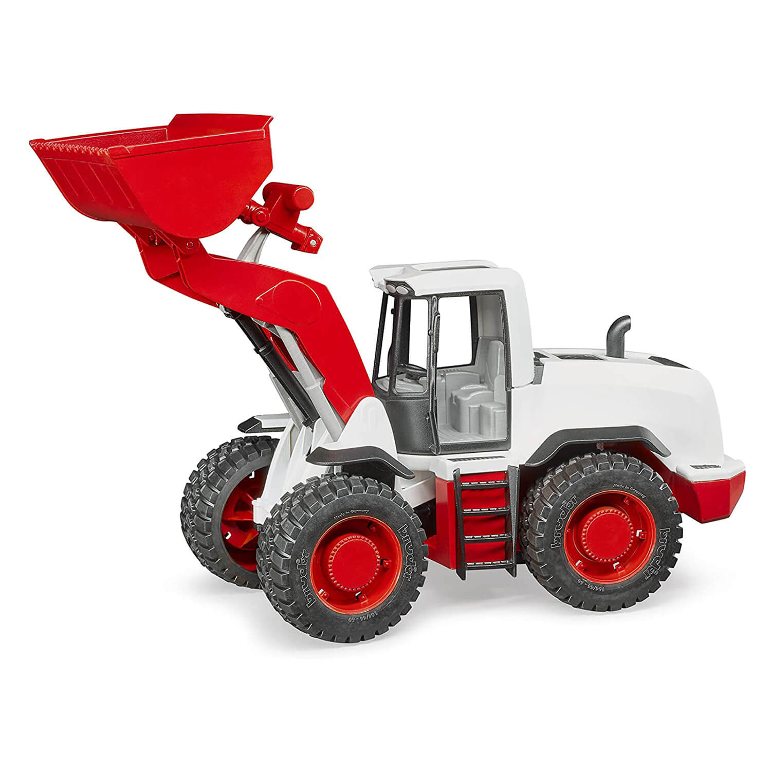 Side view of the loader toy.