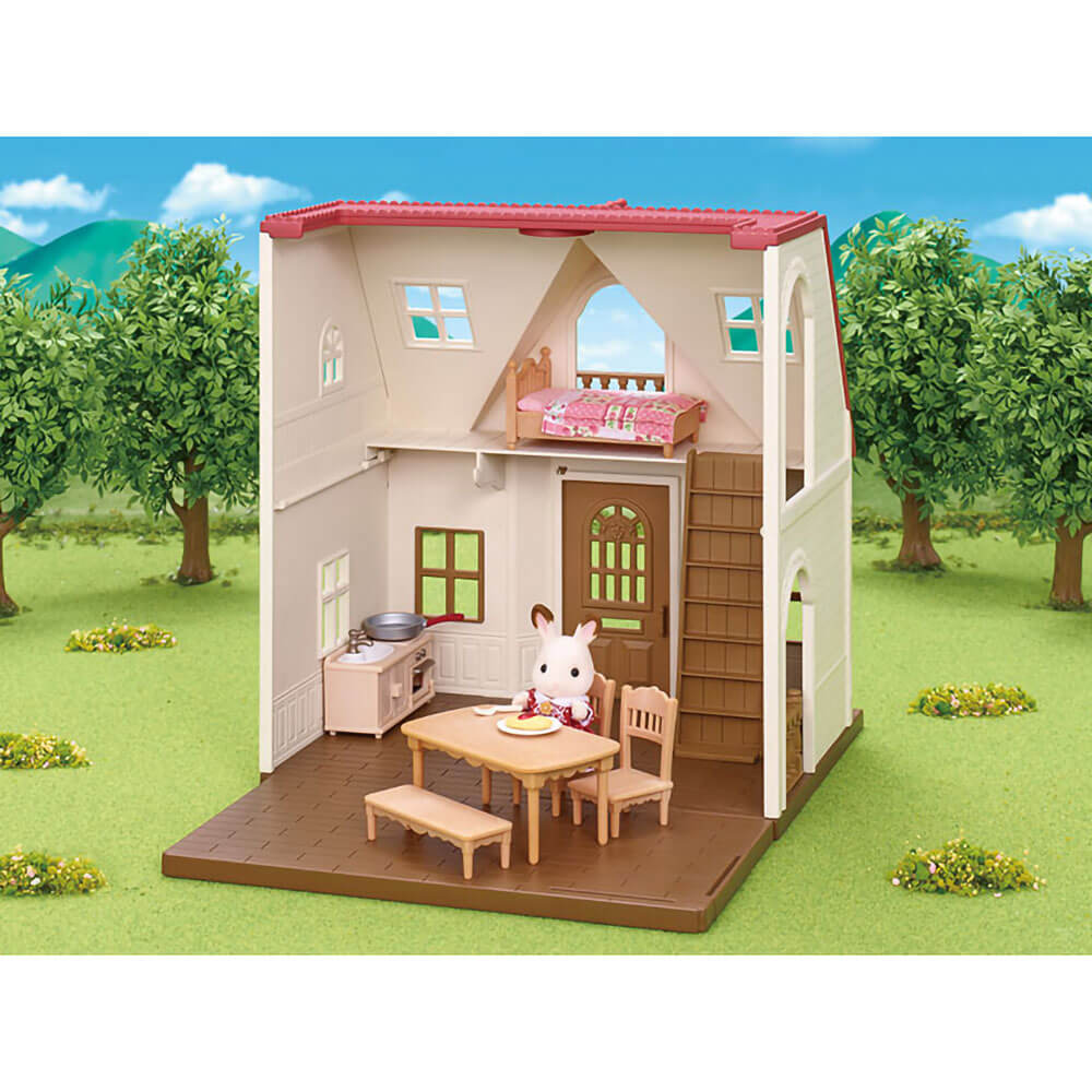 Calico Critters Red Roof Cozy Cottage Starter Home