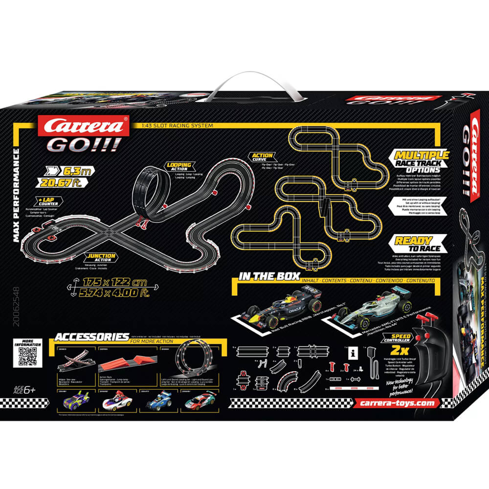 Slot 1:43 Go!!! Car Performance Racing Max Carerra Scale System