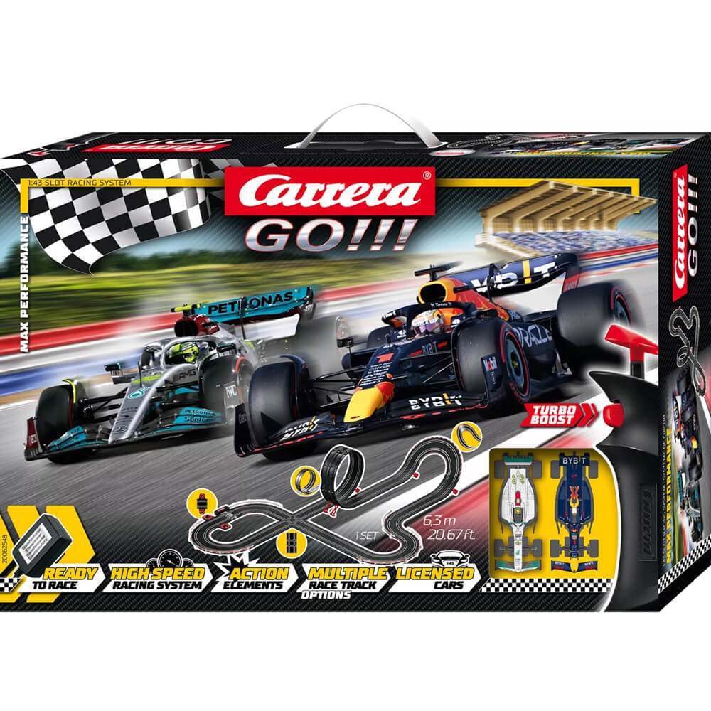 Performance Max 1:43 Carerra Racing Car System Go!!! Scale Slot