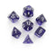Chessex Translucent Purple White Polyhedral 7-Die Set