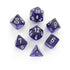 Chessex Translucent Purple White Polyhedral 7-Die Set