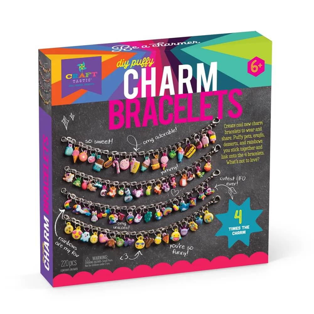 Craft-tastic DIY Puffy Charm Bracelets Kit