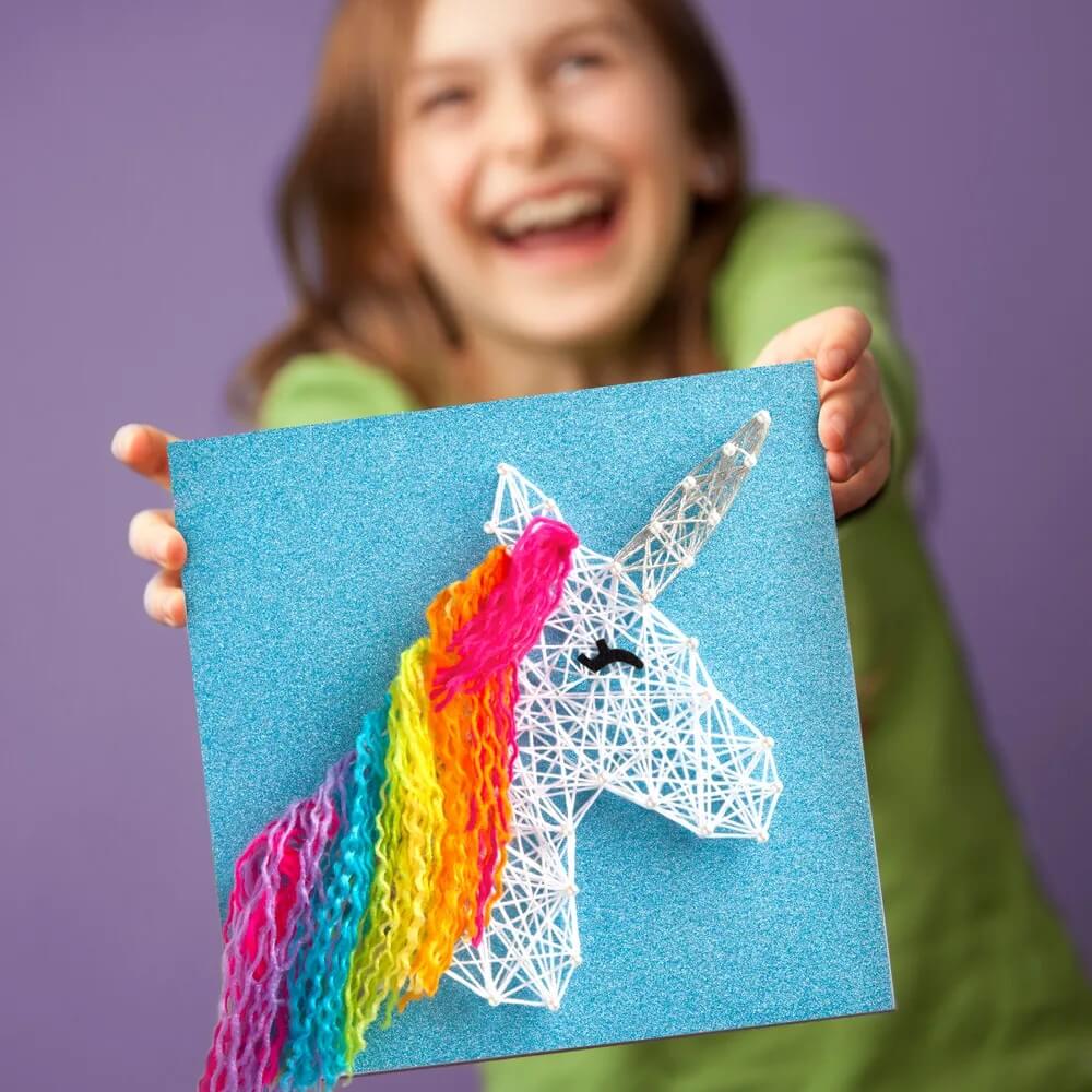 Great Choice Products Unicorn String Art Craft Kit For Girls Age 8