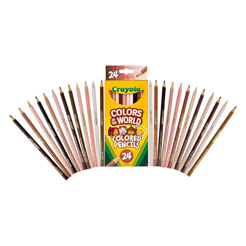 Crayola 24ct Colors of the World Colored Pencils