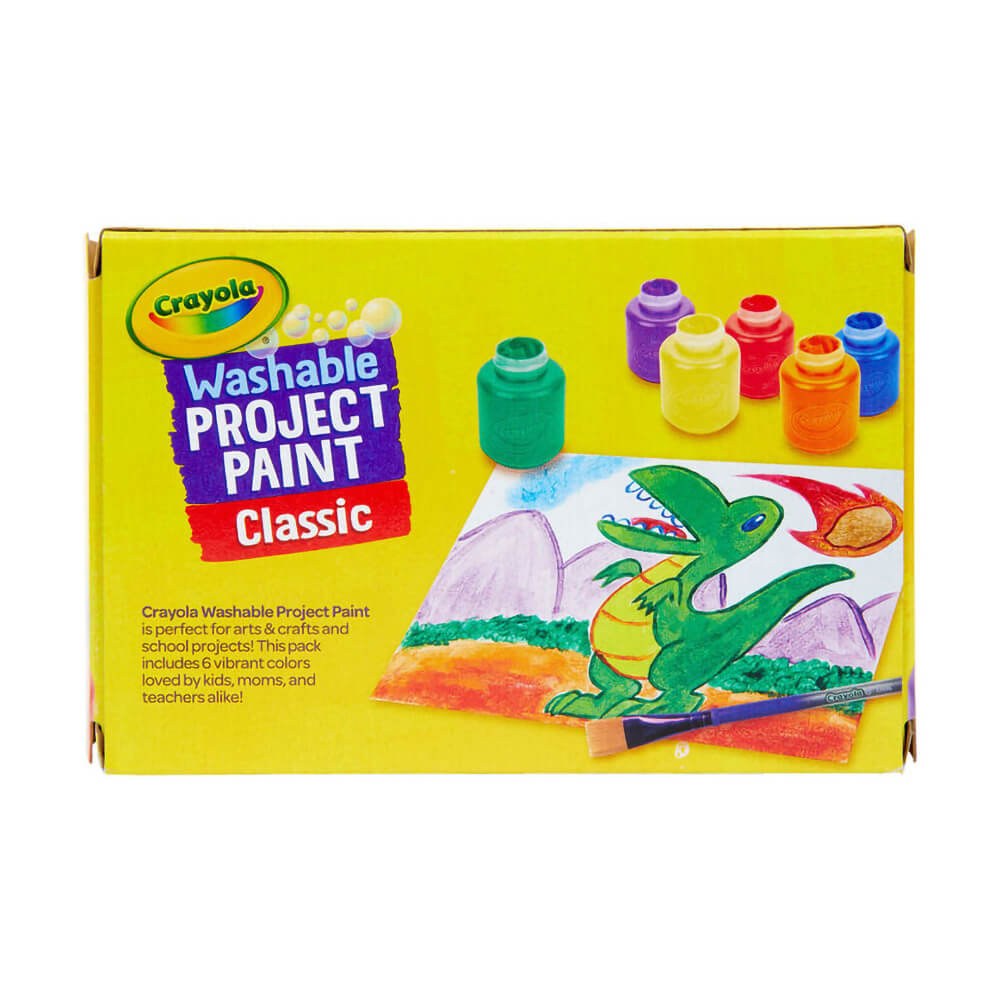Crayola 6ct Washable Project Paint set for Kids