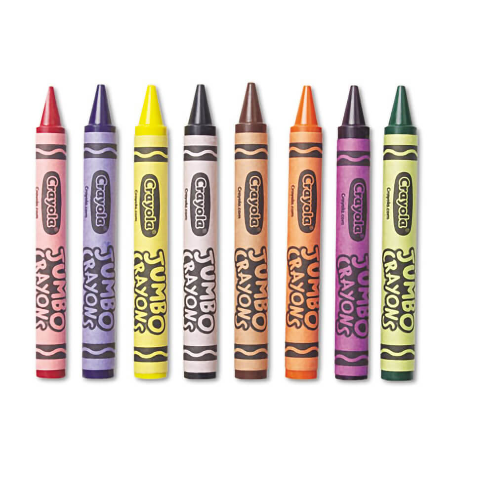 Large Crayons, Tuck Box, 8 Count (8 Crayons)