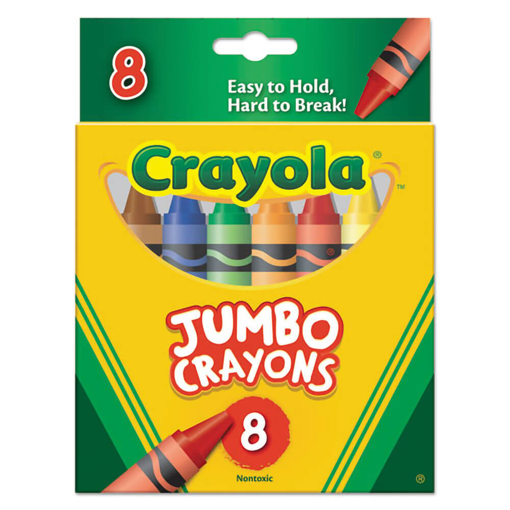 Crayola Classic Crayons, Back to School Supplies for Kids, 8 Ct