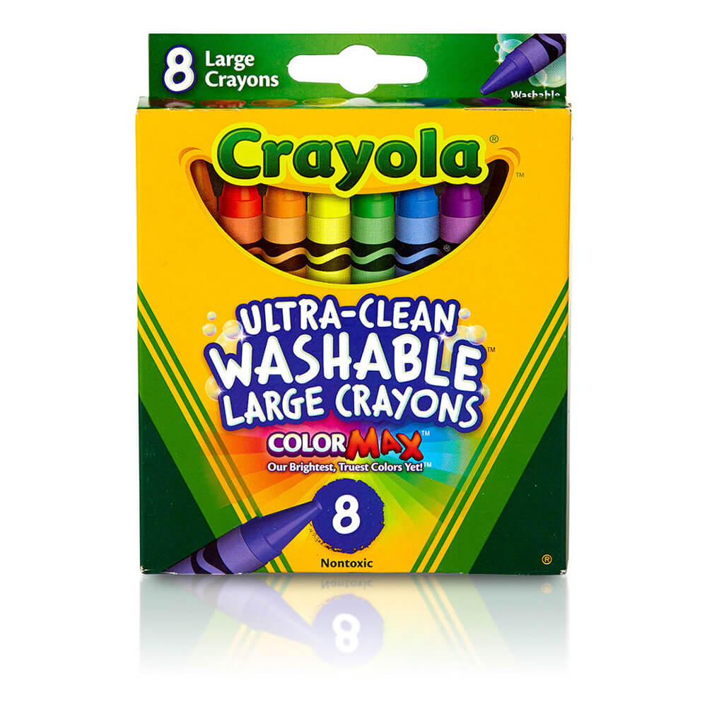 Crayola Classic Crayons, Back to School Supplies for Kids, 8 Ct