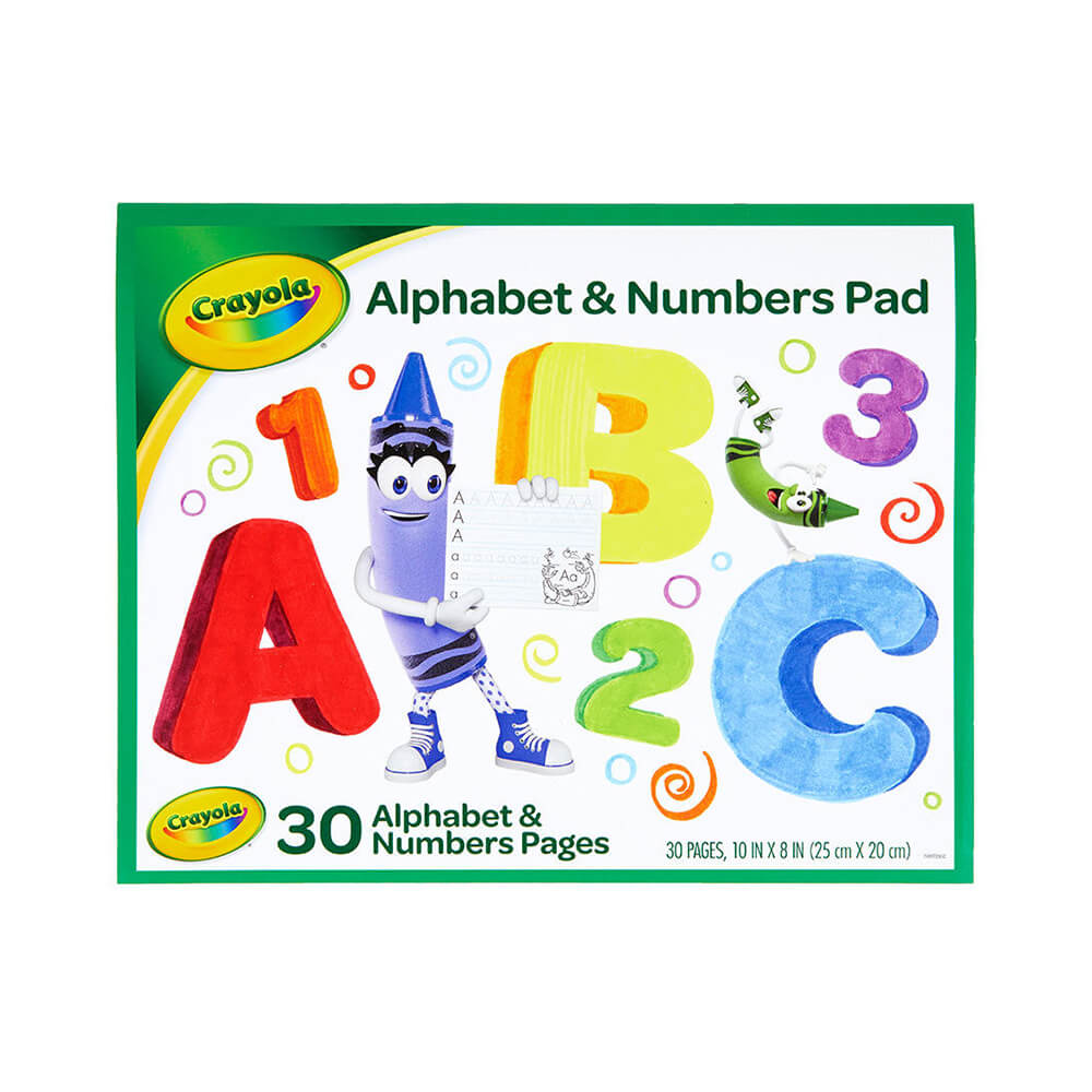 Crayola Alphabet & Number Pad 30 Page Coloring Book