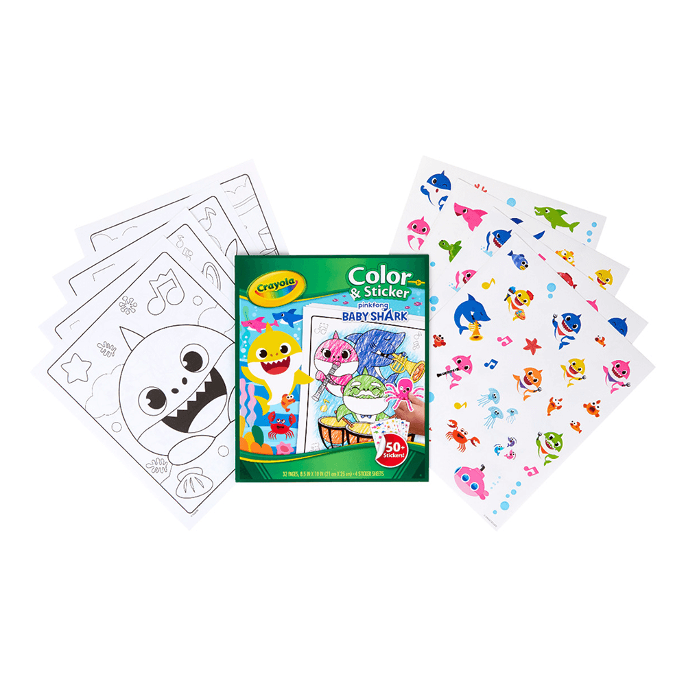 Crayola Baby Shark Color & Sticker Book