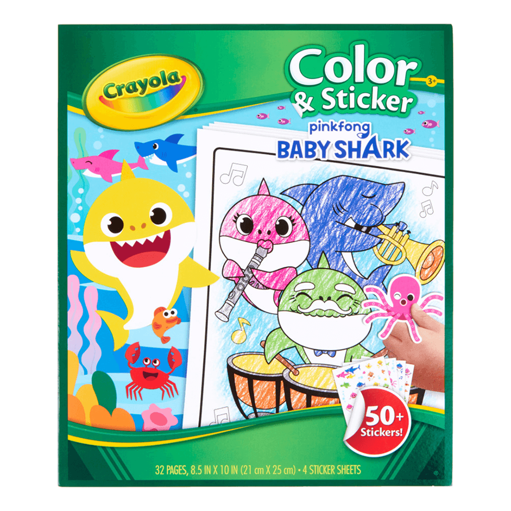 Crayola Baby Shark Color & Sticker Book