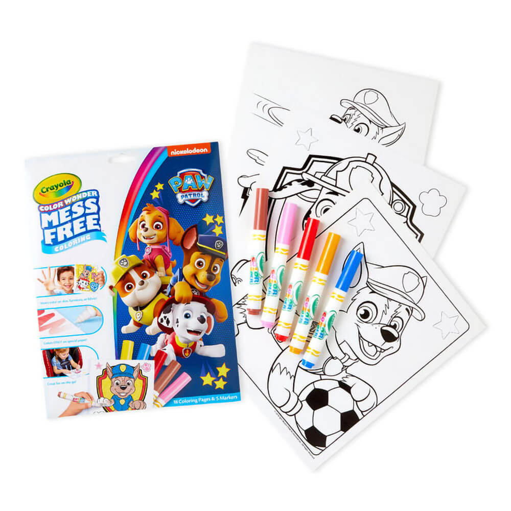 Crayola Color Wonder PAW Patrol Coloring Pages Set