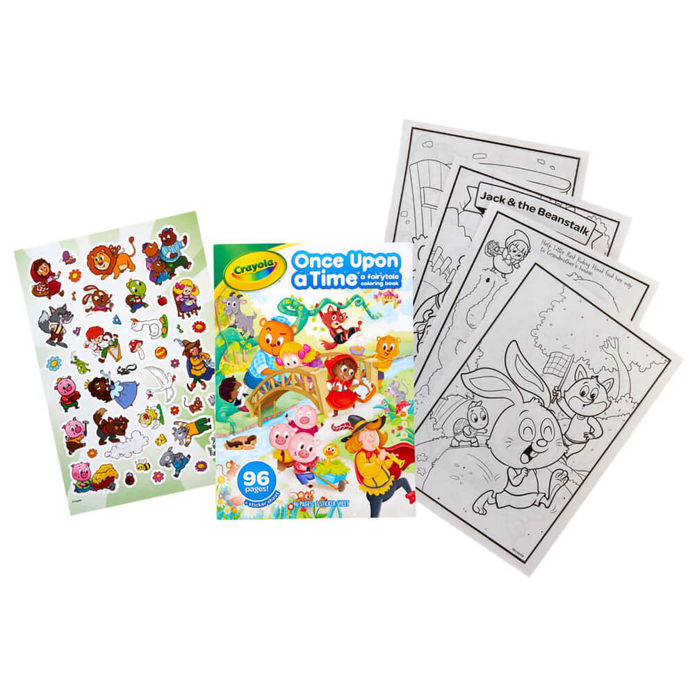 Crayola Fairy Tales 64 Page Coloring Book with Stickers