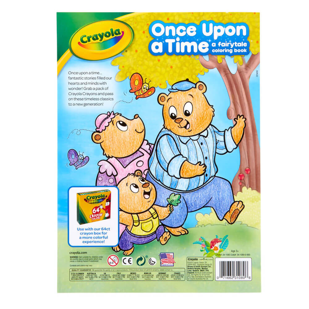 Crayola Fairy Tales 64 Page Coloring Book with Stickers