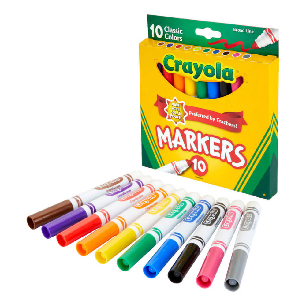 Crayola Markers Broad Line 10ct Classic