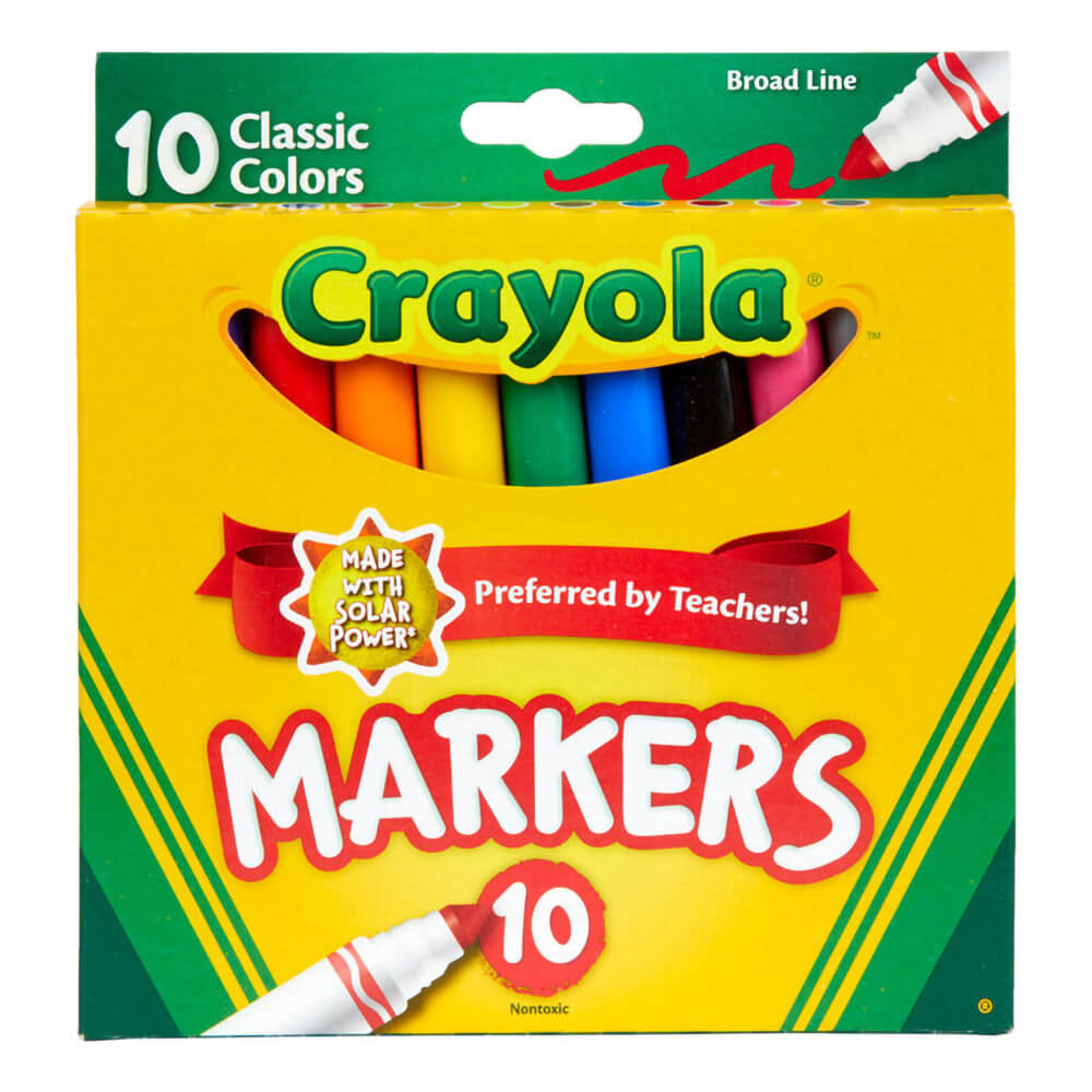 Crayola Markers Broad Line 10ct Classic