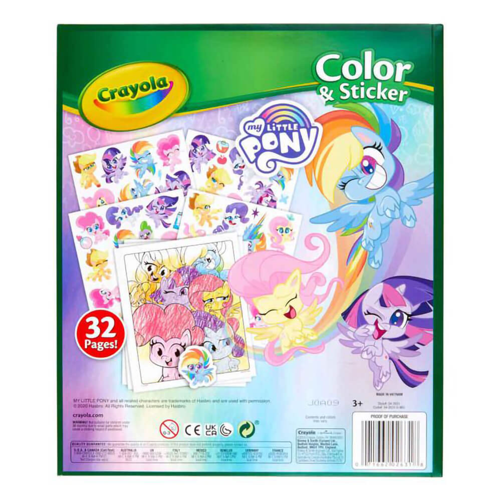 Crayola My Little Pony Color and Sticker Book