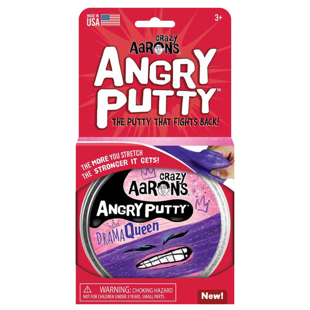 Crazy Aaron's Angry Putty Drama Queen with 4" Tin