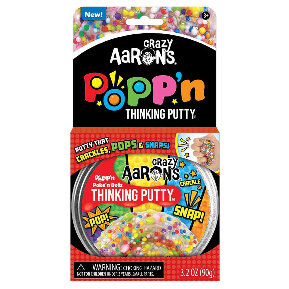 Crazy Aaron's Popp'N Putty Poke'n Dots with 4" Tin