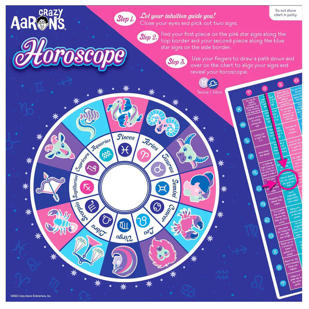 Crazy Aaron's Thinking Putty Horoscope Putty with 4" Tin