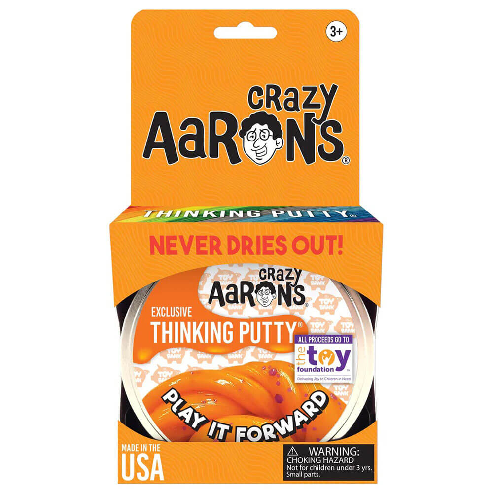 Crazy Aaron's Thinking Putty Play It Forward with 4" Tin