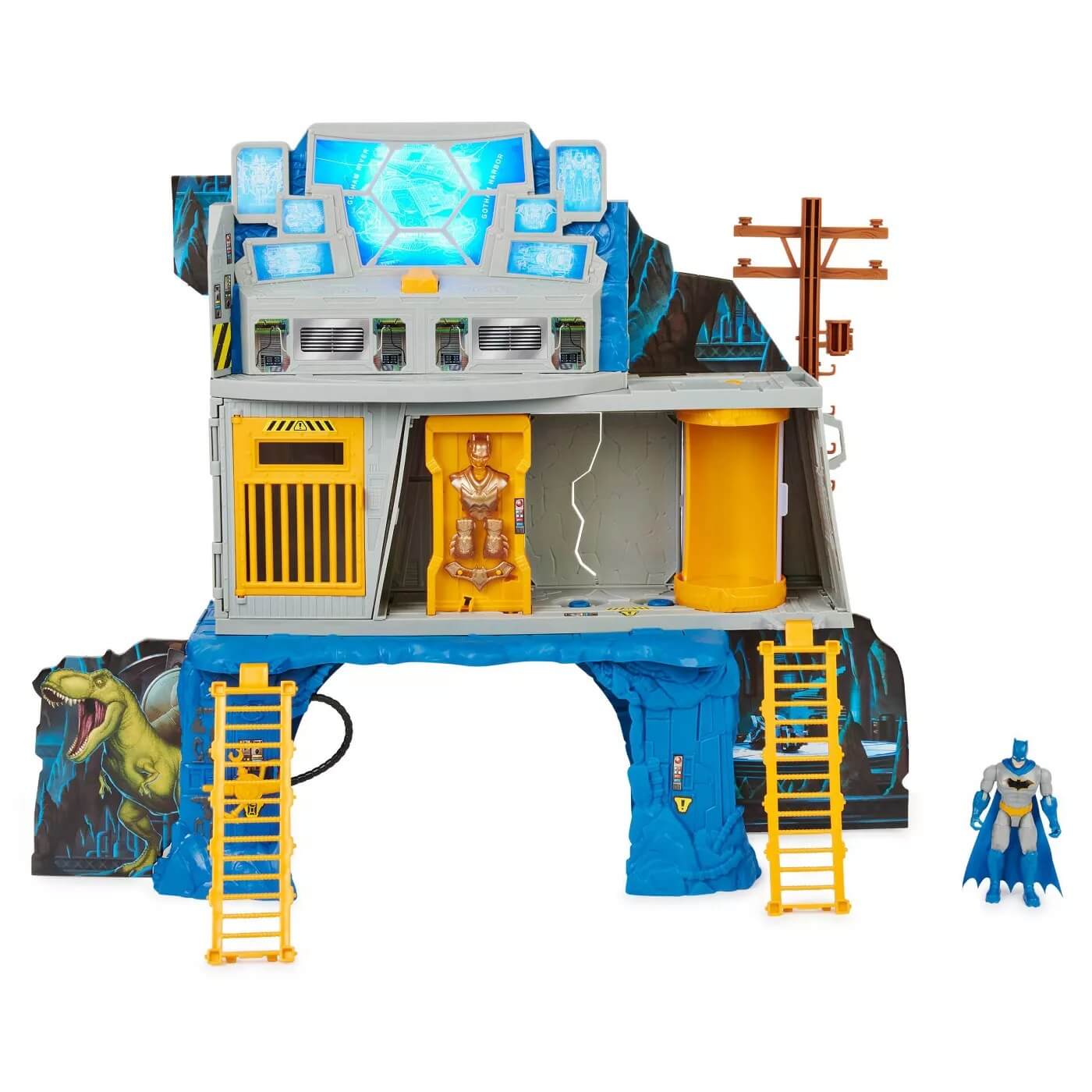 DC Creature Chaos The Caped Crusader 3-in-1 Batcave Playset