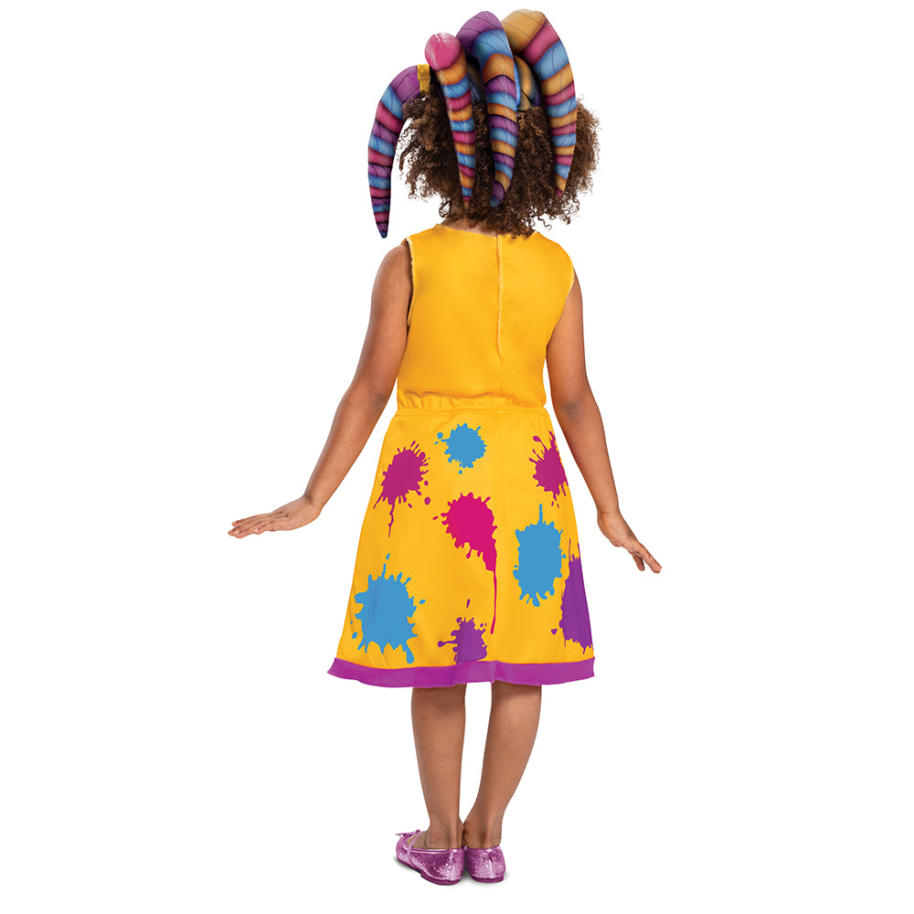 Back view of the Disguise Super Monsters Zoe Walker Classic Costume 3T-4T.