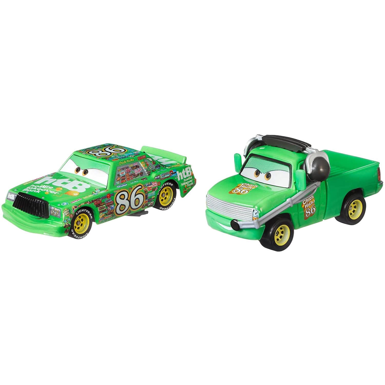 Disney Pixar Cars Chick Hicks & Chief Chick Diecast 2-Pack