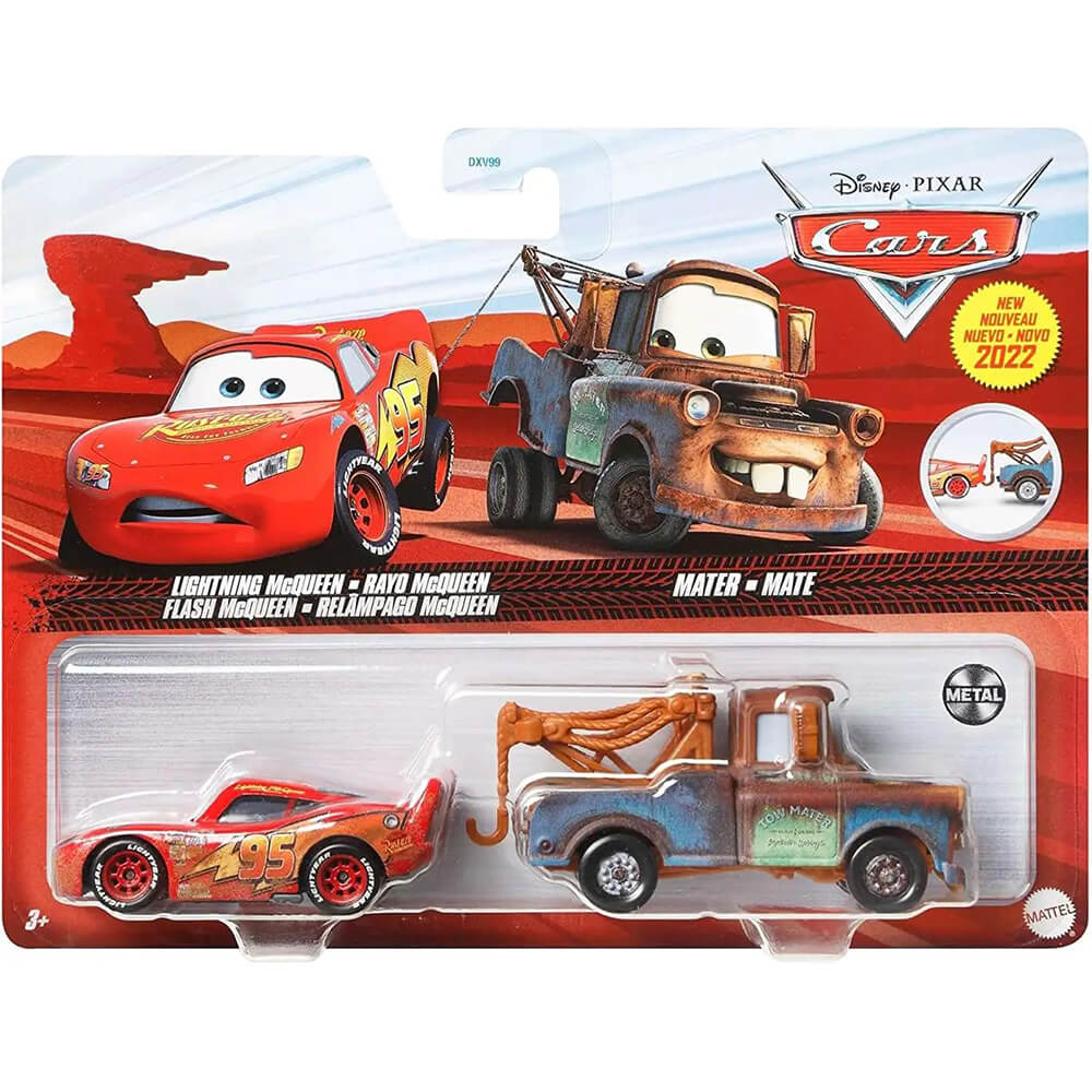 Disney Pixar Cars Diecast Lightning McQueen & Mater 2-Pack
