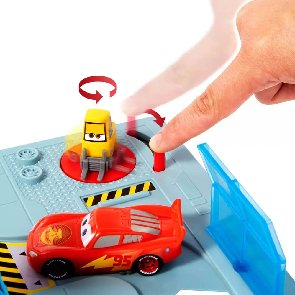  Disney Pixar Cars Rust-Eze Racing Center Lightning McQueen :  Toys & Games