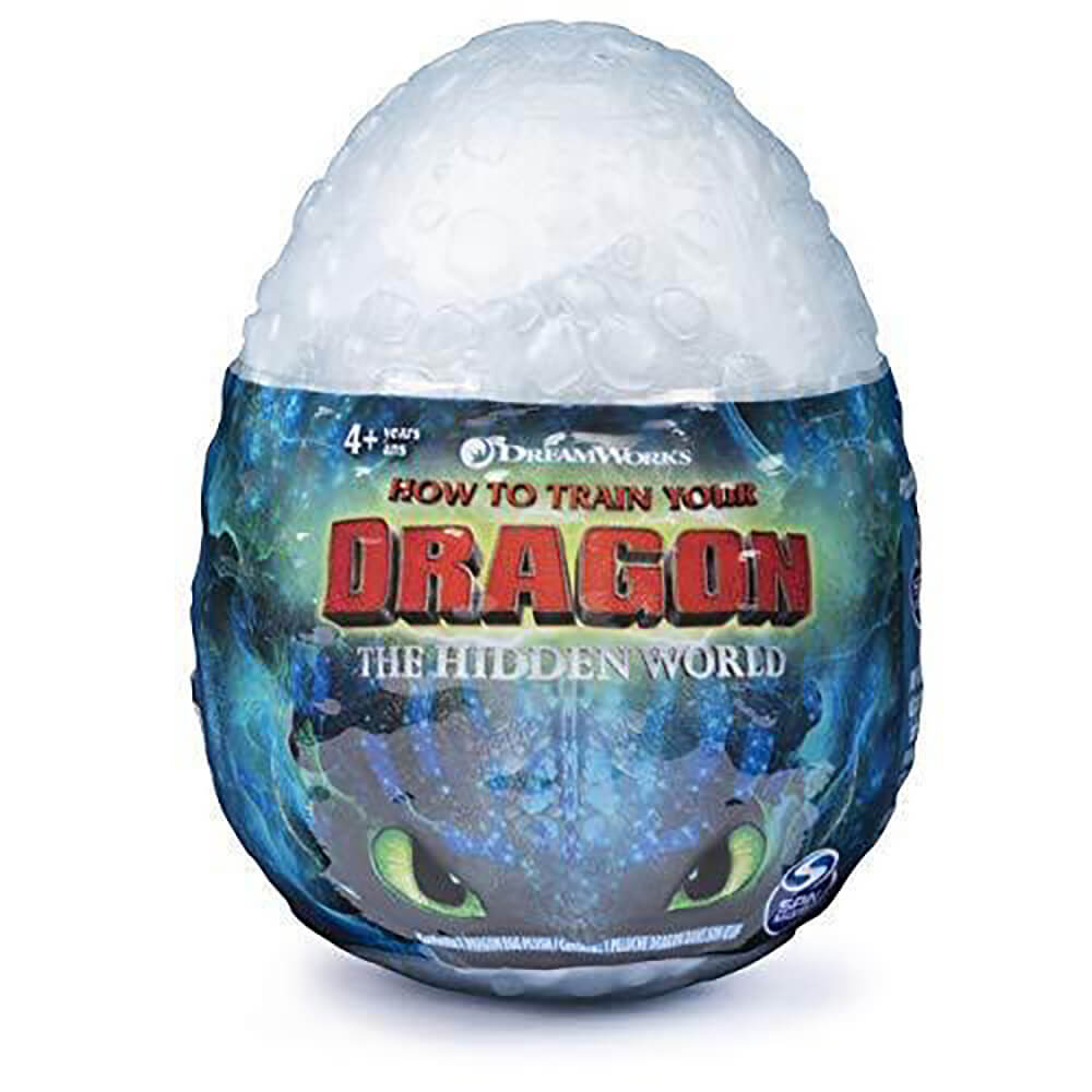 Dreamworks How to Train Your Dragon: The Hidden World Light Fury Dragon Egg Plush Surprise