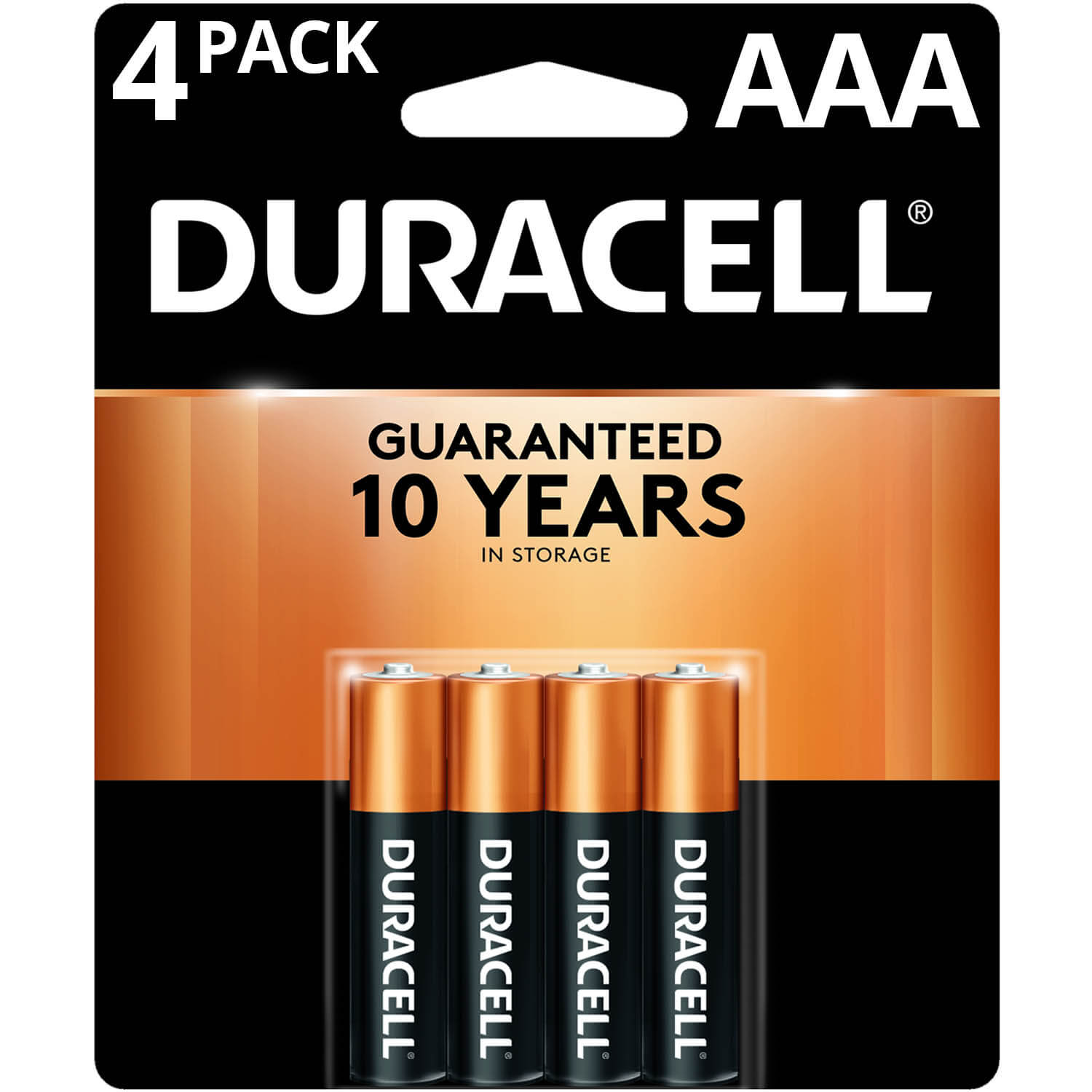 Duracell Coppertop AAA Alkaline Batteries 4-Pack