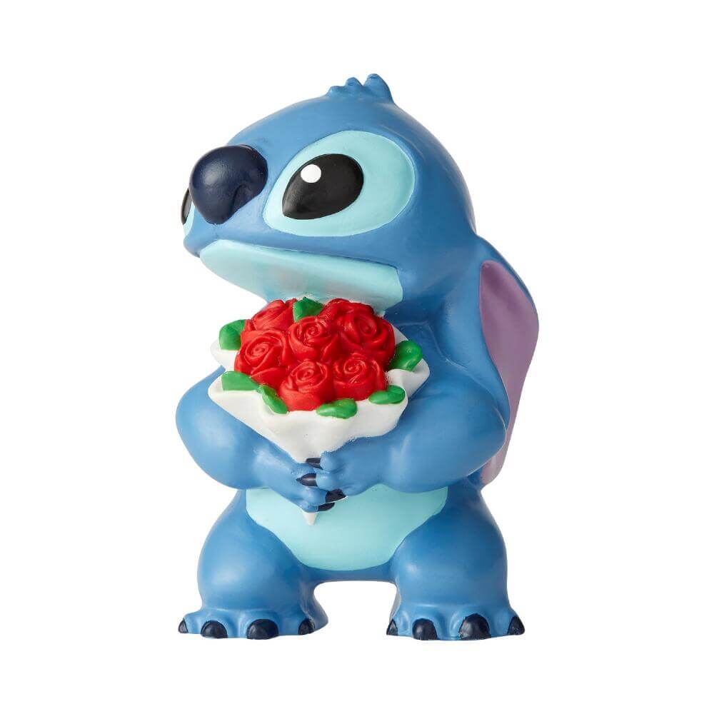Enesco Disney Stitch with Flower Mini Fig Collectible Figurine
