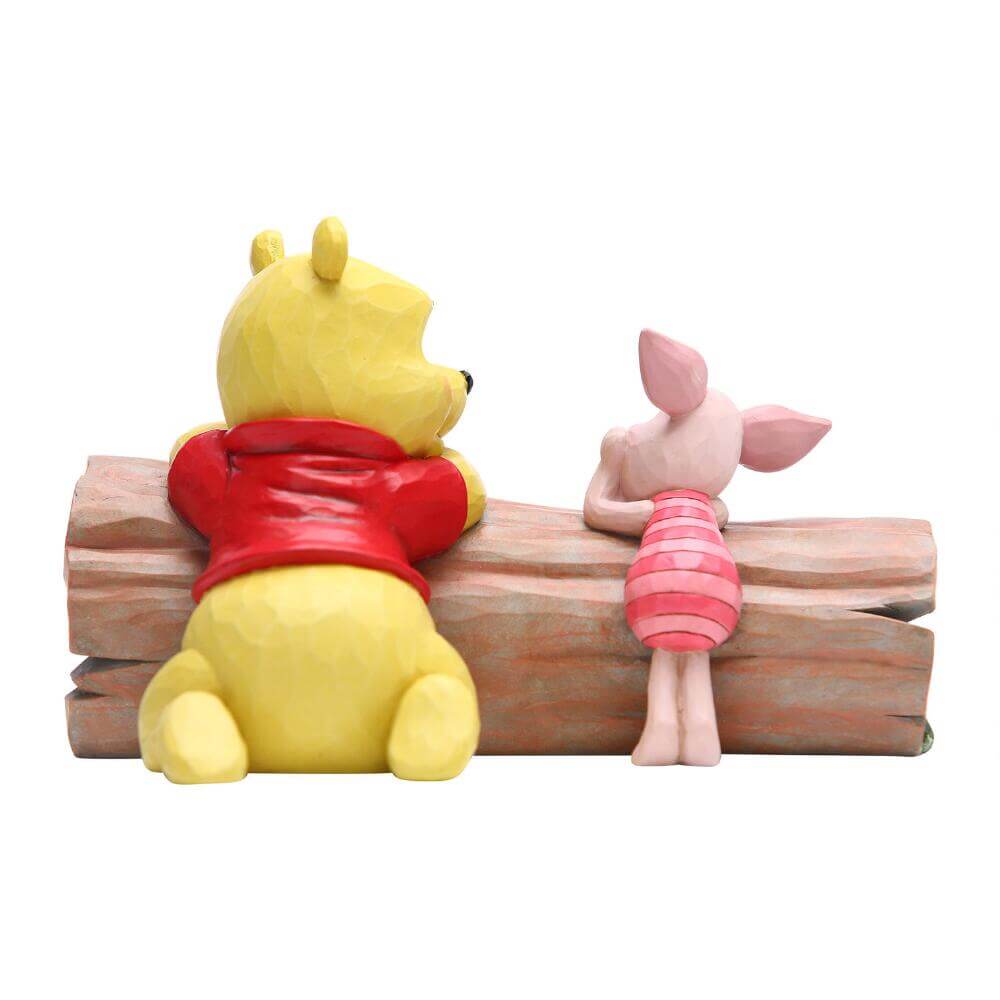 Enesco Disney by Jim Shore Pooh and Piglet On a Log Figurine